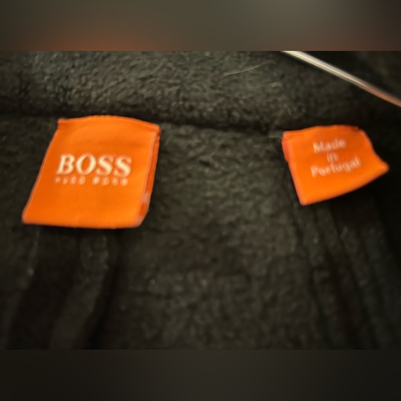 Hugo Boss Orange Label Fleece/Polyester/leather jacket. Size small - Picture 3 of 4